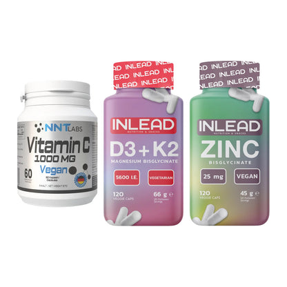 Immun-Set: NNT Vitamin C + INLEAD Vitamin D3 + INLEAD Zink – alle enthaltenen Artikel