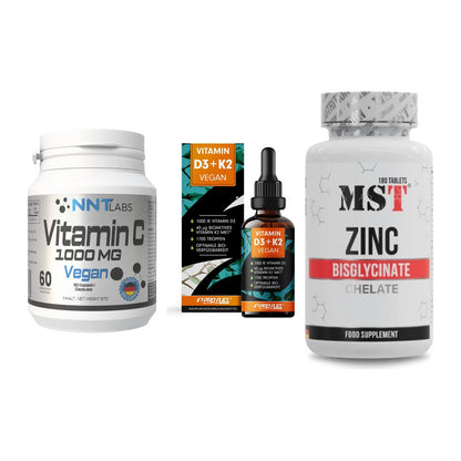 Immun-Set: NNT Vitamin C + ProFuel Vitamin + MST Zinc Chelate – alle enthaltenen Artikel
