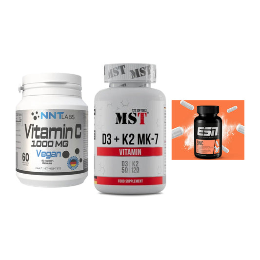 Immun-Set: NNT Vitamin C + MST Vitamin D3 + ESN Zinc – alle enthaltenen Artikel