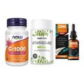 Immun-Set: Now Foods Vitamin + Sinob Vitamin D3 + ProFuel Zink – alle enthaltenen Artikel