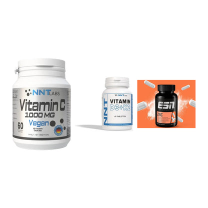 Immun-Set: NNT Vitamin C + NNT Vitamin D3+K2 + ESN Zinc – alle enthaltenen Artikel