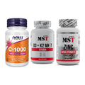 Immun-Set: Now Foods Vitamin + MST Vitamin D3 + MST Zinc Chelate – alle enthaltenen Artikel