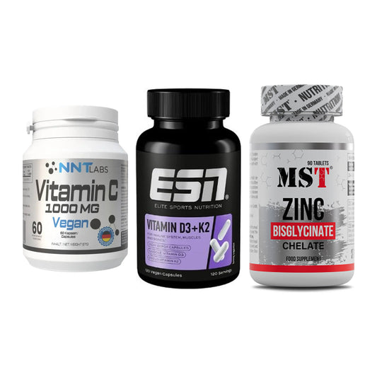 Immun-Set: NNT Vitamin C + ESN Vitamin D3 + MST Zinc Chelate – alle enthaltenen Artikel