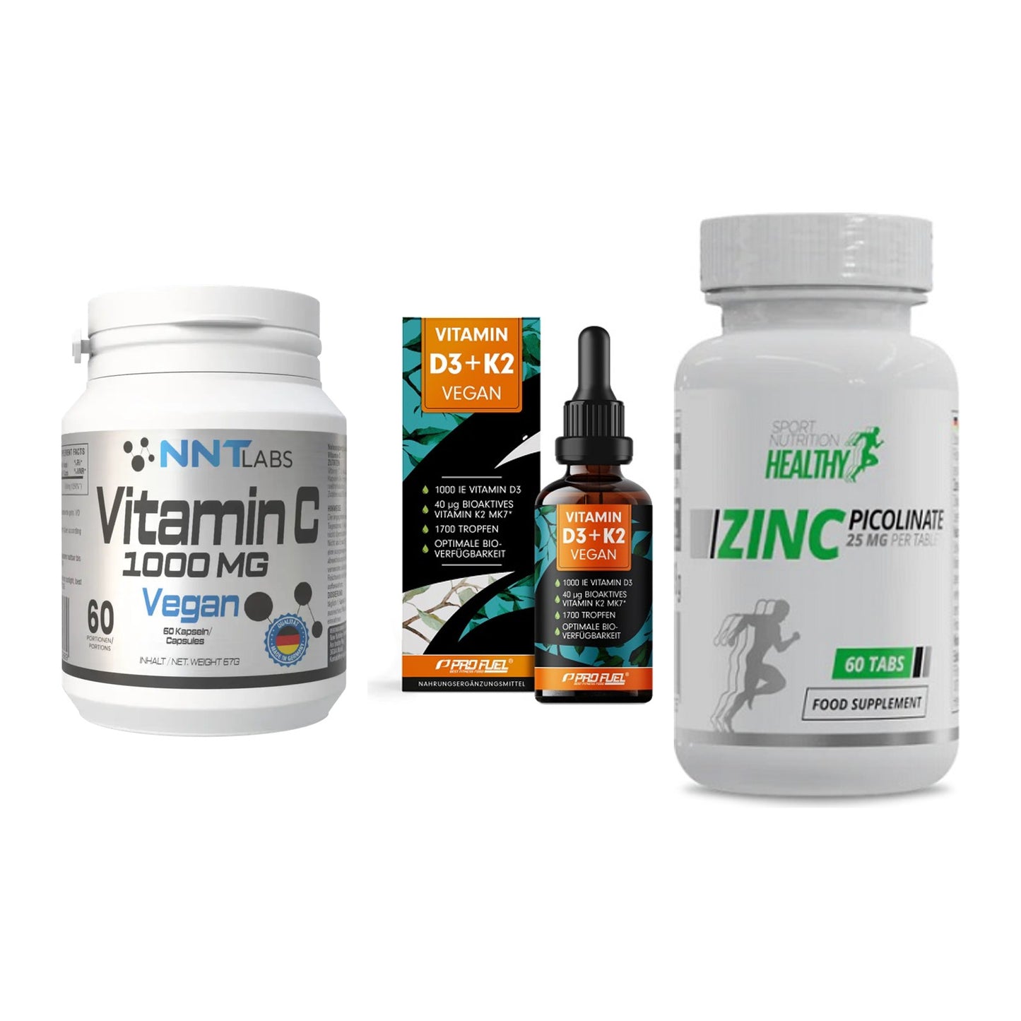 Immun-Set: NNT Vitamin C + ProFuel Vitamin + MST Healthy Zinc – alle enthaltenen Artikel