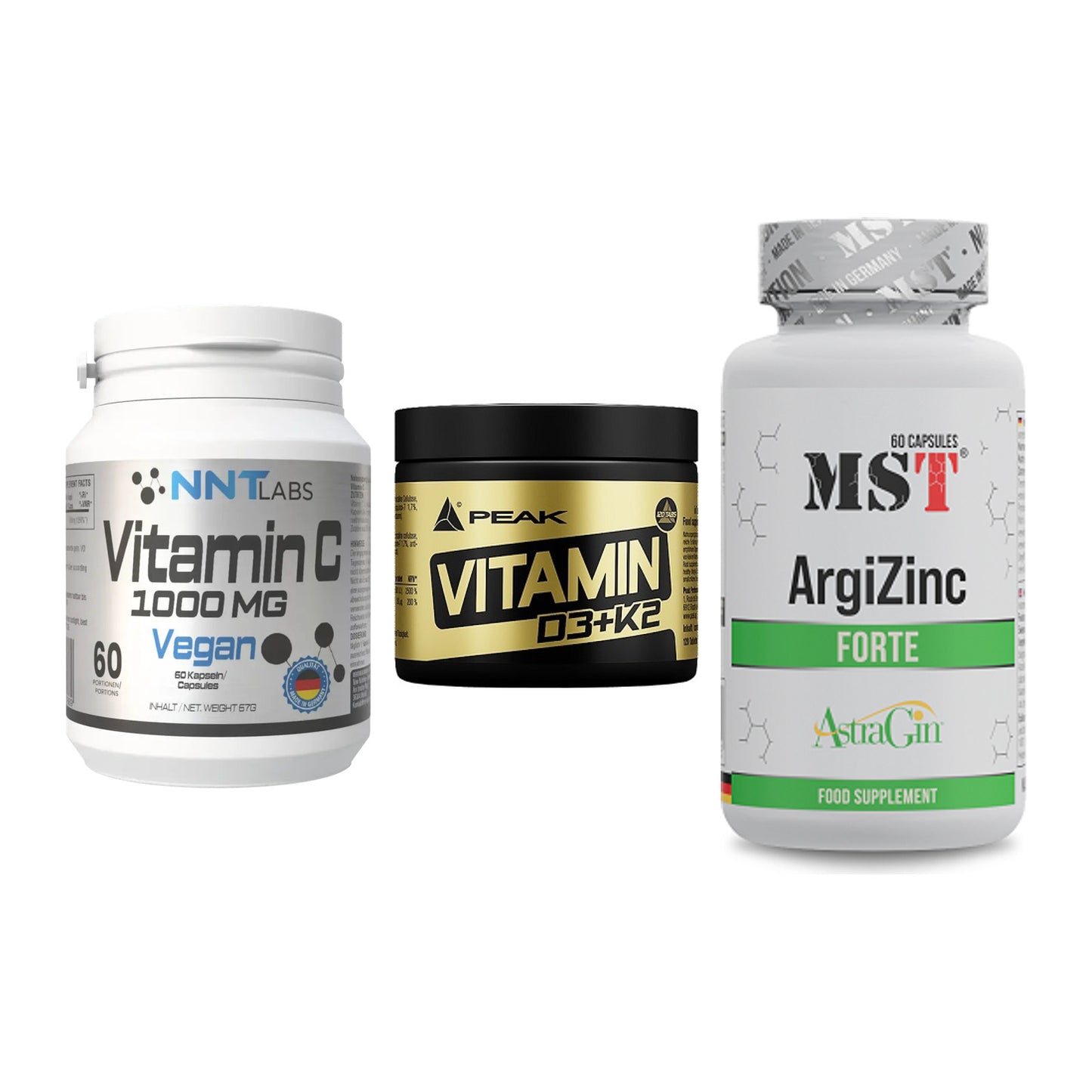 Immun-Set: NNT Vitamin C + Peak Vitamin + MST ArgiZinc – alle enthaltenen Artikel