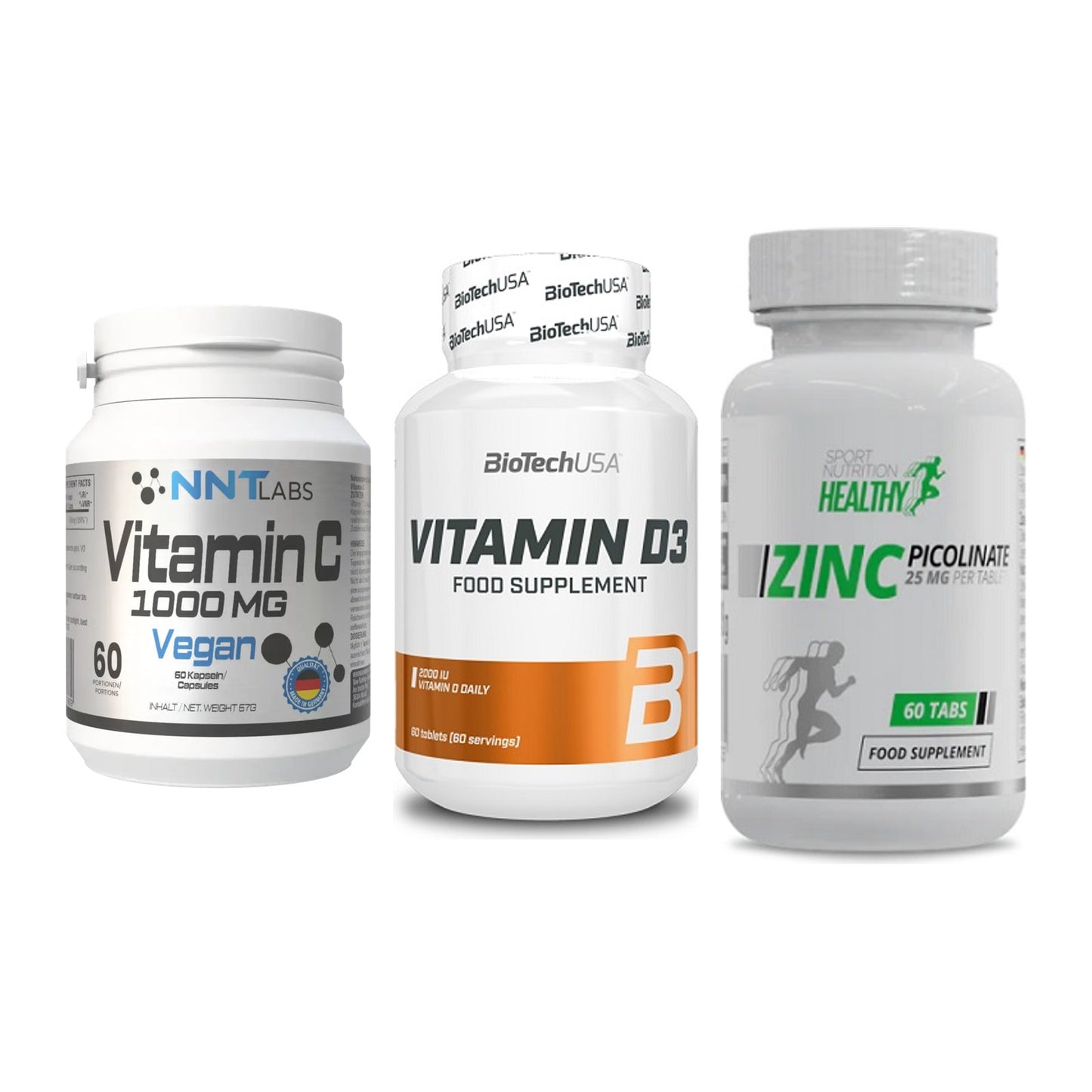 Immun-Set: NNT Vitamin C + BioTech Vitamin + MST Healthy Zinc – alle enthaltenen Artikel