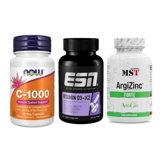 Immun-Set: Now Foods Vitamin + ESN Vitamin D3 + MST ArgiZinc – alle enthaltenen Artikel