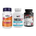 Immun-Set: Now Foods Vitamin + MST Omega 3 500 + Big Zone Zink – alle enthaltenen Artikel