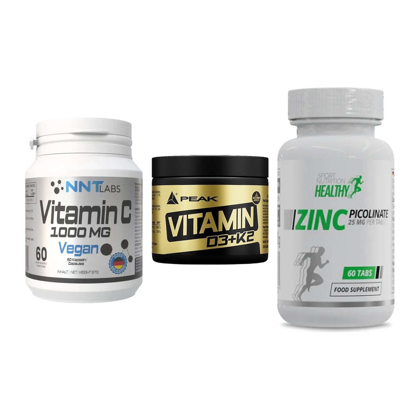 Immun-Set: NNT Vitamin C + Peak Vitamin + MST Healthy Zinc – alle enthaltenen Artikel