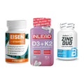 Immun-Set: ProFuel EISEN + INLEAD Vitamin D3 + BioTech Zinc Duo – alle enthaltenen Artikel