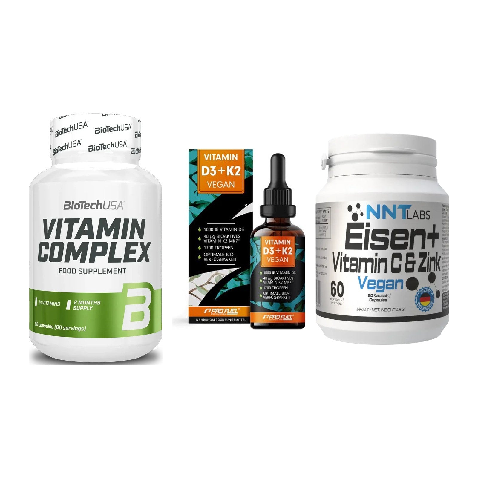 Immun-Set: BioTech Vitamin + ProFuel Vitamin + NNT Eisen – alle enthaltenen Artikel