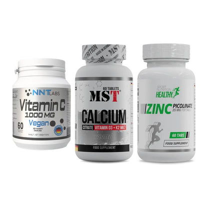 Immun-Set: NNT Vitamin C + MST Calcium + MST Healthy Zinc – alle enthaltenen Artikel