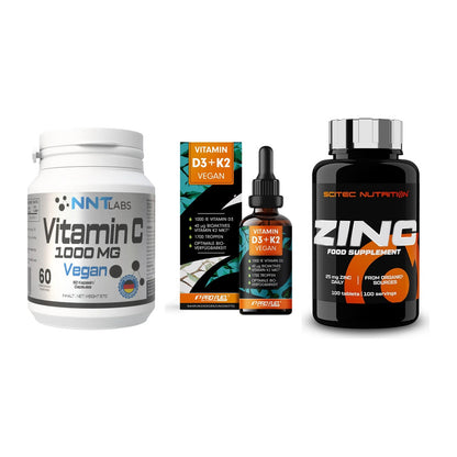 Immun-Set: NNT Vitamin C + ProFuel Vitamin + Scitec Zinc – alle enthaltenen Artikel