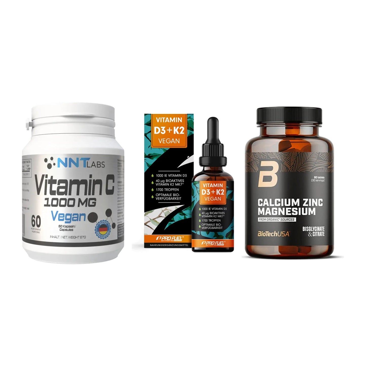 Immun-Set: NNT Vitamin C + ProFuel Vitamin + BioTech Calcium – alle enthaltenen Artikel