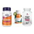 Immun-Set: Now Foods Vitamin + ProFuel Omega 3 + #GYMJUICE ZINC – alle enthaltenen Artikel