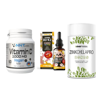 Immun-Set: NNT Vitamin C + ProFuel VITAMIN + Sinob Zink – alle enthaltenen Artikel