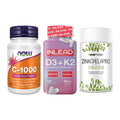 Immun-Set: Now Foods Vitamin + INLEAD Vitamin D3 + Sinob Zink – alle enthaltenen Artikel