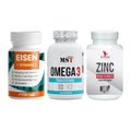 Immun-Set: ProFuel EISEN + MST Omega 3 500 + #GYMJUICE ZINC – alle enthaltenen Artikel