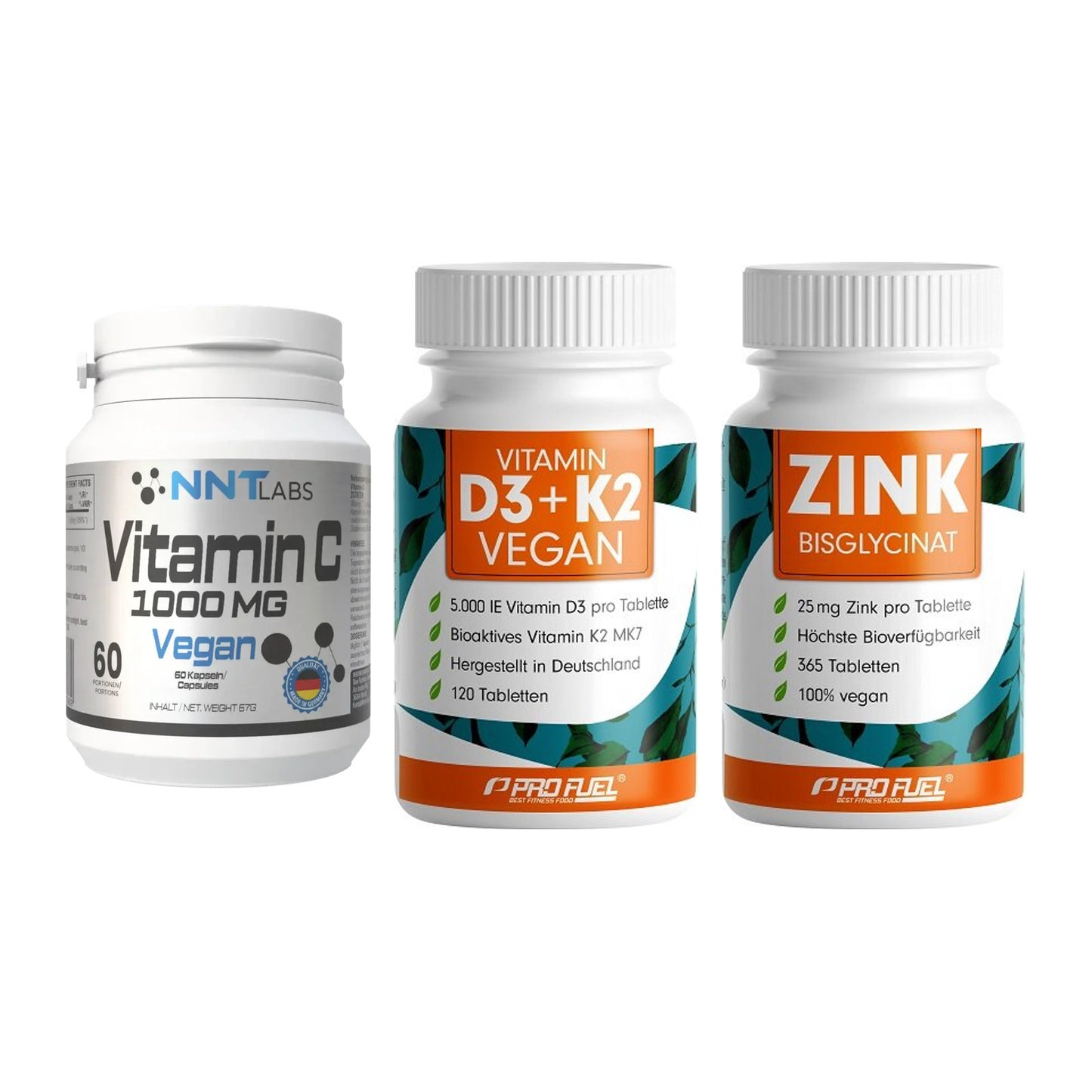 Immun-Set: NNT Vitamin C + ProFuel Vitamin + ProFuel Zink – alle enthaltenen Artikel