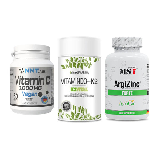 Immun-Set: NNT Vitamin C + Sinob Vitamin D3 + MST ArgiZinc – alle enthaltenen Artikel