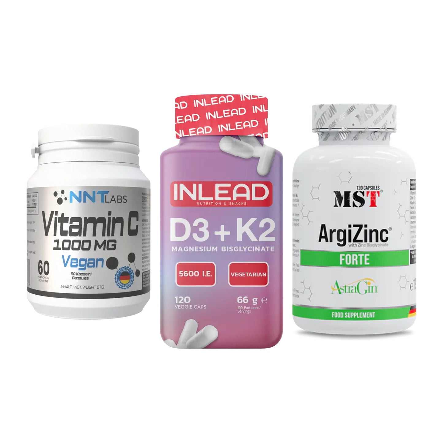 Immun-Set: NNT Vitamin C + INLEAD Vitamin D3 + MST ArgiZinc – alle enthaltenen Artikel