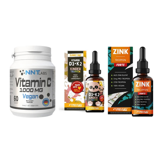 Immun-Set: NNT Vitamin C + ProFuel VITAMIN + ProFuel Zink – alle enthaltenen Artikel