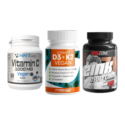 Immun-Set: NNT Vitamin C + ProFuel Vitamin + Big Zone Zink – alle enthaltenen Artikel