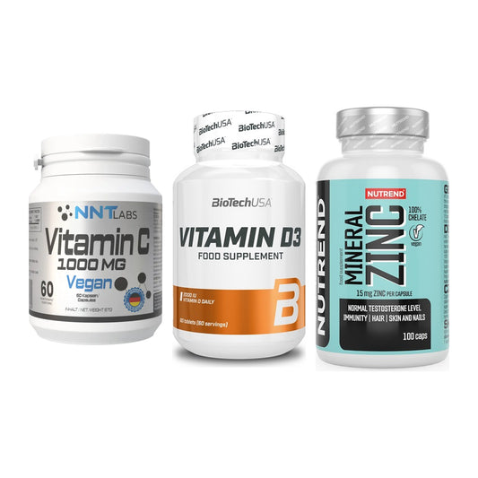 Immun-Set: NNT Vitamin C + BioTech Vitamin + Nutrend Zinc – alle enthaltenen Artikel