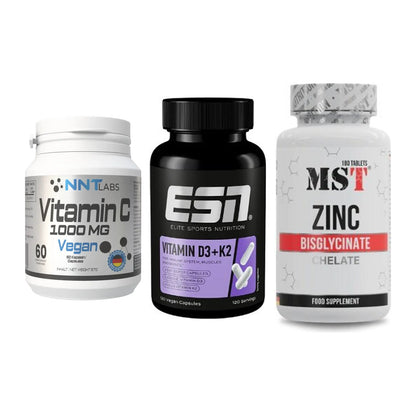 Immun-Set: NNT Vitamin C + ESN Vitamin D3 + MST Zinc Chelate – alle enthaltenen Artikel
