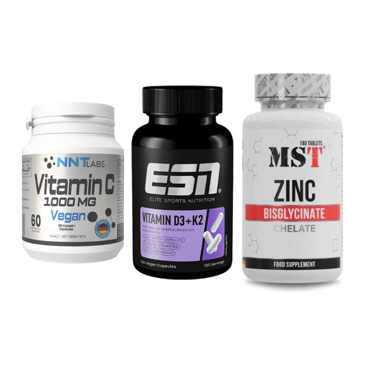 Immun-Set: NNT Vitamin C + ESN Vitamin D3 + MST Zinc Chelate – alle enthaltenen Artikel