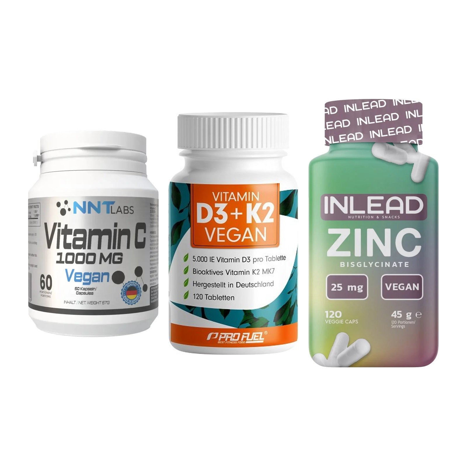Immun-Set: NNT Vitamin C + ProFuel Vitamin + INLEAD Zink – alle enthaltenen Artikel
