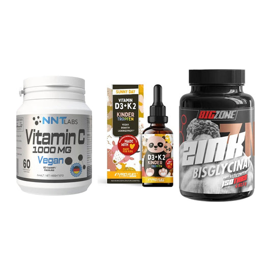 Immun-Set: NNT Vitamin C + ProFuel VITAMIN + Big Zone Zink – alle enthaltenen Artikel