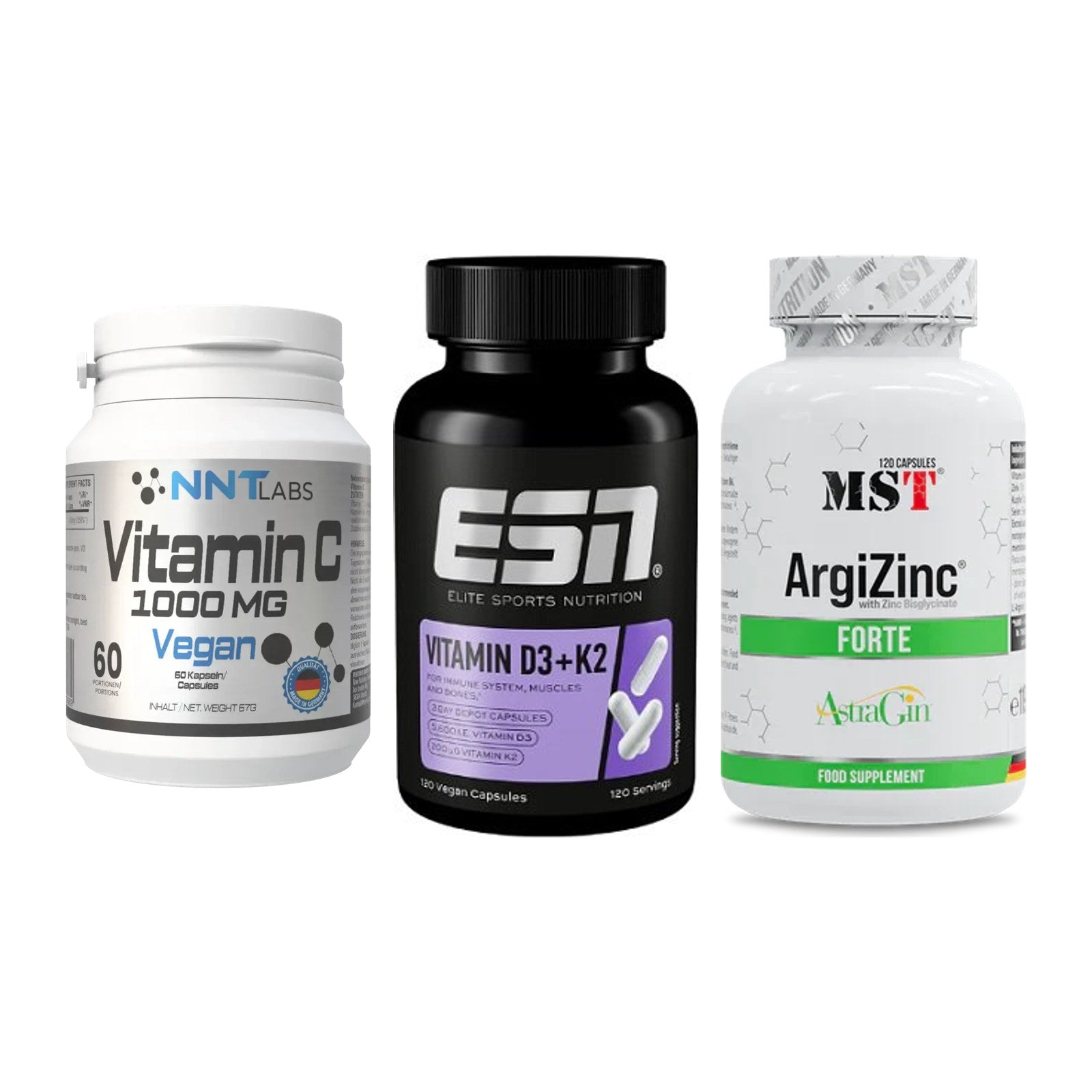 Immun-Set: NNT Vitamin C + ESN Vitamin D3 + MST ArgiZinc – alle enthaltenen Artikel
