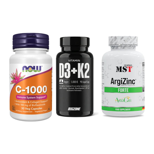 Immun-Set: Now Foods Vitamin + Big Zone Vitamin + MST ArgiZinc – alle enthaltenen Artikel