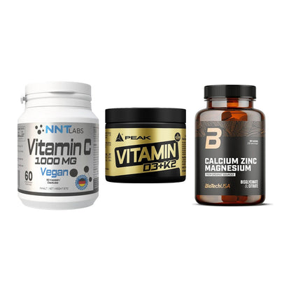 Immun-Set: NNT Vitamin C + Peak Vitamin + BioTech Calcium – alle enthaltenen Artikel