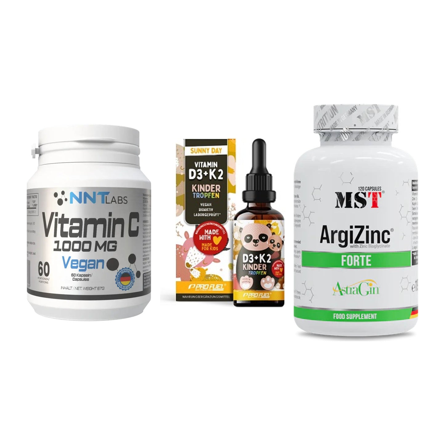Immun-Set: NNT Vitamin C + ProFuel VITAMIN + MST ArgiZinc – alle enthaltenen Artikel