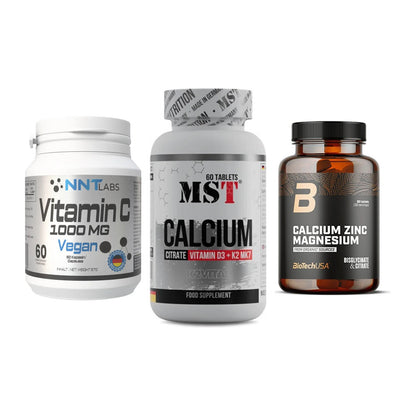 Immun-Set: NNT Vitamin C + MST Calcium + BioTech Calcium – alle enthaltenen Artikel