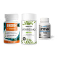 Immun-Set: ProFuel EISEN + Sinob Vitamin D3 + NNT Zink 50mg – alle enthaltenen Artikel