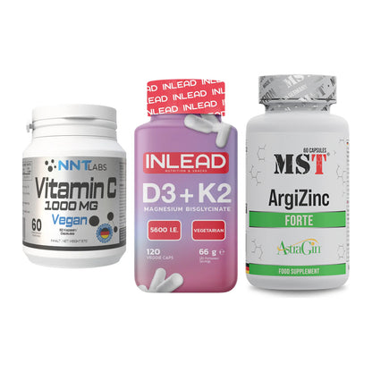Immun-Set: NNT Vitamin C + INLEAD Vitamin D3 + MST ArgiZinc – alle enthaltenen Artikel