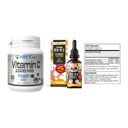 Immun-Set: NNT Vitamin C + ProFuel VITAMIN + GN Zinc Citrate – alle enthaltenen Artikel