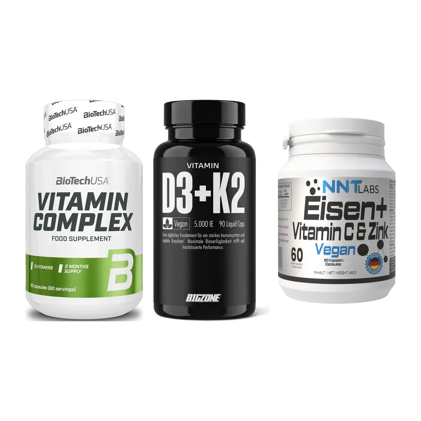 Immun-Set: BioTech Vitamin + Big Zone Vitamin + NNT Eisen – alle enthaltenen Artikel