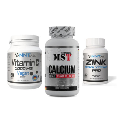 Immun-Set: NNT Vitamin C + MST Calcium + NNT Zink 50mg – alle enthaltenen Artikel