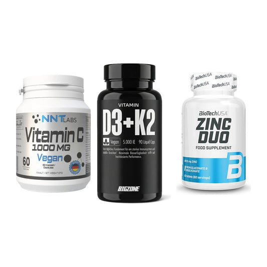 Immun-Set: NNT Vitamin C + Big Zone Vitamin + BioTech Zinc Duo – alle enthaltenen Artikel