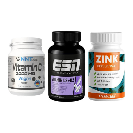 Immun-Set: NNT Vitamin C + ESN Vitamin D3 + ProFuel Zink – alle enthaltenen Artikel