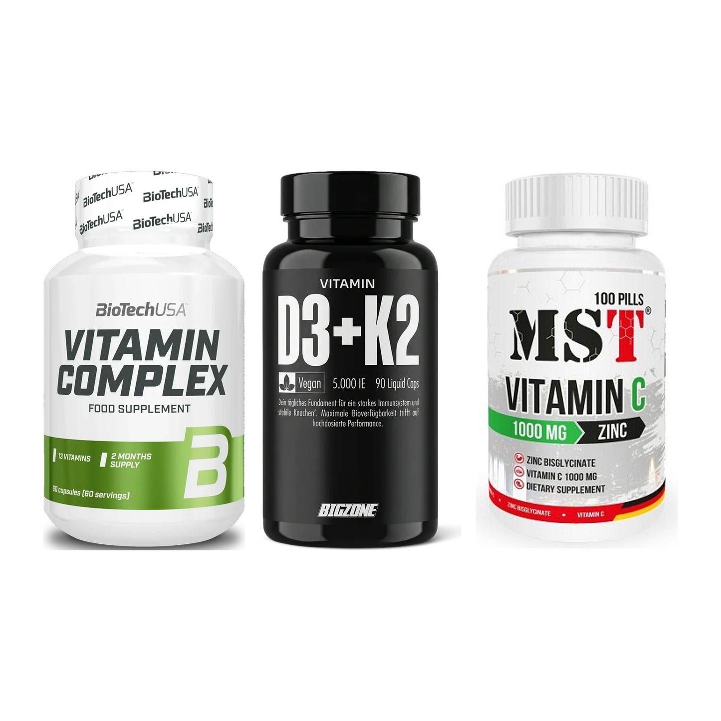 Immun-Set: BioTech Vitamin + Big Zone Vitamin + MST Vitamin C – alle enthaltenen Artikel