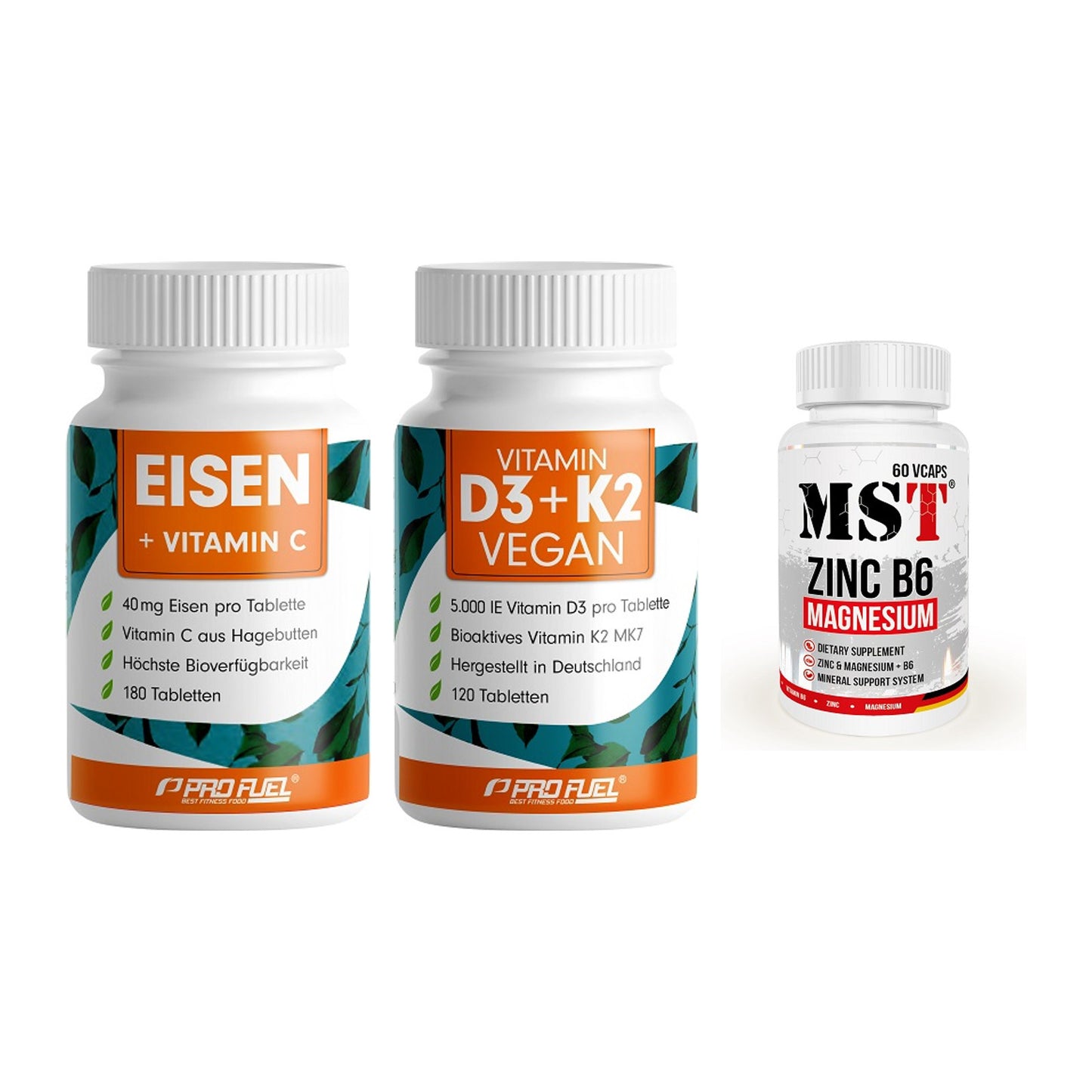 Immun-Set: ProFuel EISEN + ProFuel Vitamin + MST Zinc – alle enthaltenen Artikel