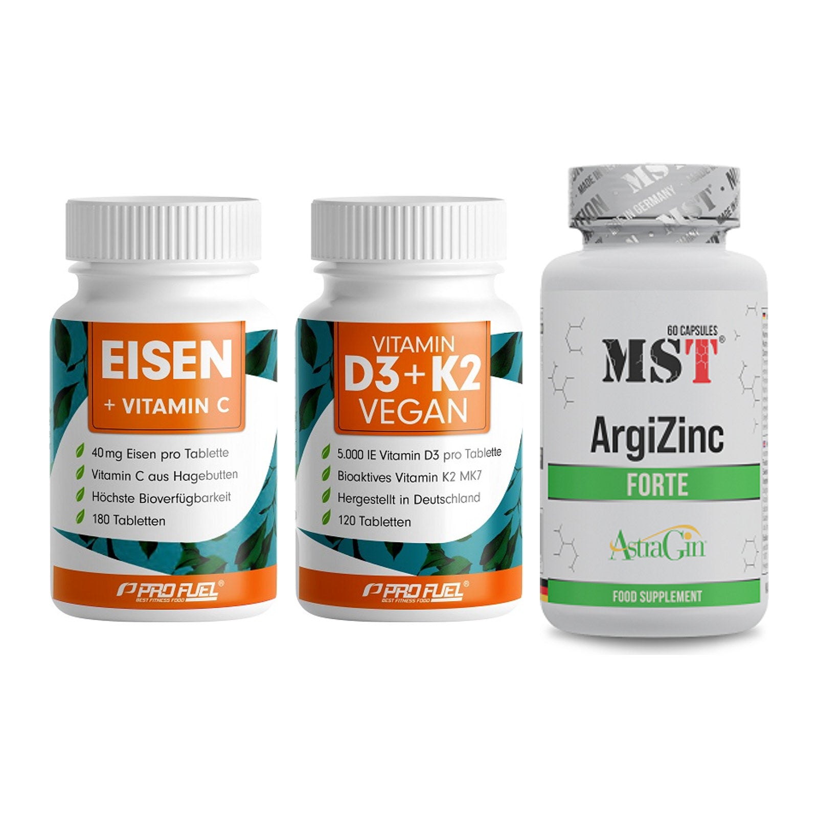 Immun-Set: ProFuel EISEN + ProFuel Vitamin + MST ArgiZinc – alle enthaltenen Artikel