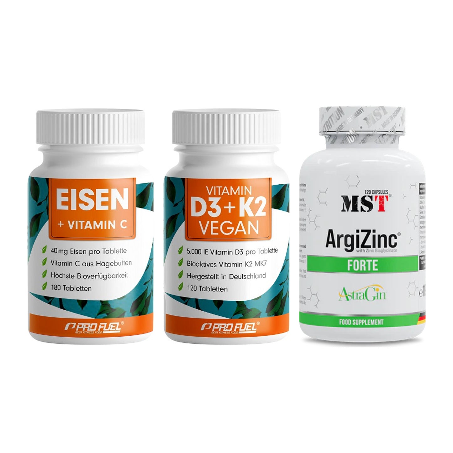 Immun-Set: ProFuel EISEN + ProFuel Vitamin + MST ArgiZinc – alle enthaltenen Artikel