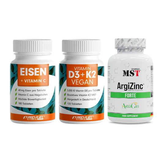 Immun-Set: ProFuel EISEN + ProFuel Vitamin + MST ArgiZinc – alle enthaltenen Artikel
