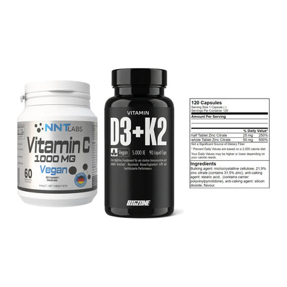 Immun-Set: NNT Vitamin C + Big Zone Vitamin + GN Zinc Citrate – alle enthaltenen Artikel